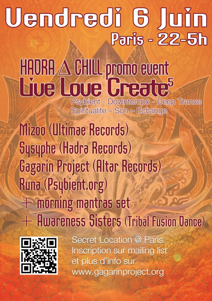 [event] LIVE LOVE CREATE 5 (LLC+Hadra∆Chill) @ PARIS