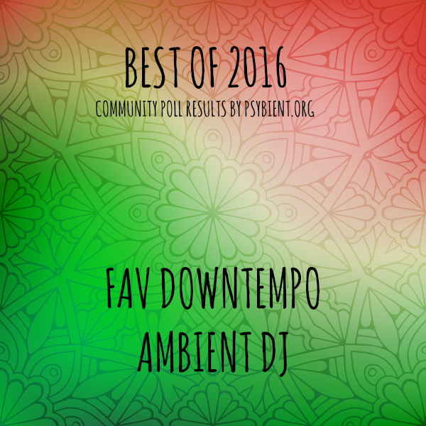 Favourite “downtempo/ambient dj” of the year 2016