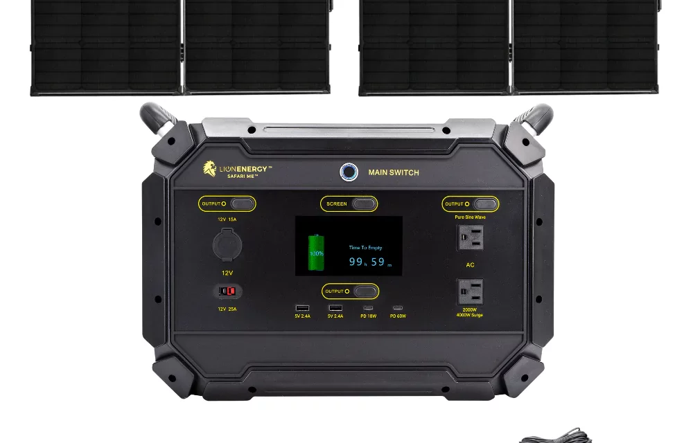 [Portable Power Station] Lion ME 2,000 Safari