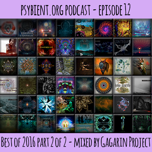 psybient.org podcast – episode 12 – Best of 2016 part 2 of 2 mixed by Gagarin Project