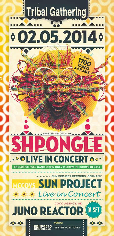 [event] Shpongle (live concert) & Juno Reactor @ Brussels